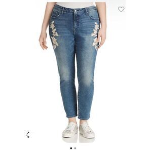 Lucky Brand Lolita skinny 6/24 floral embroidered
